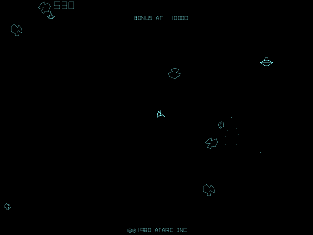 Asteroids Deluxe screenshot 4 for Atari 7800